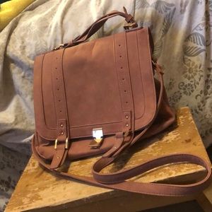 Blush pink satchel handbag